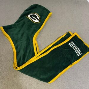 Little Earth Packers Hooded Scarf NFL Football Green‎ Bay Pocket Winter Sport